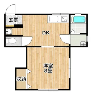 バンブーハウス西小山【1階】の間取り