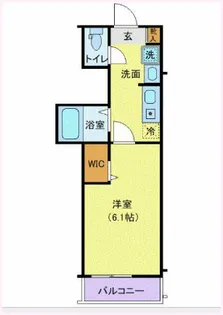 1Kの間取り画像