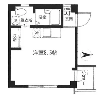 プリズムエィツー【3階】の間取り