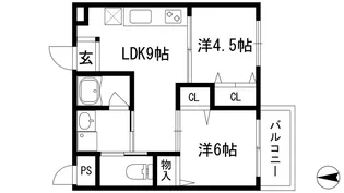 ネクスト八王寺【1階】の間取り