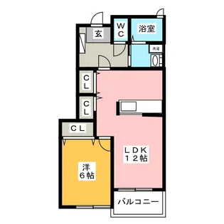 ヌーベルバーグ A【1階】の間取り