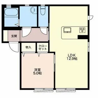 フォーレス宮町【1階】の間取り