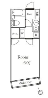 第6メゾン中澤【4階】の間取り