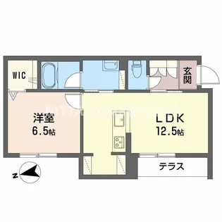 シャーメゾン草木【1階】の間取り