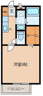 フェルミール南仙台【1階】の間取り