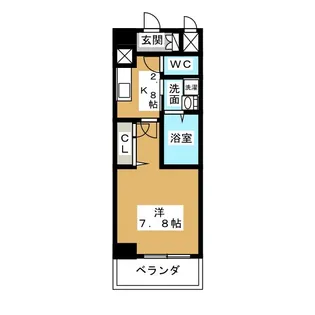 クレド若葉通【7階】の間取り