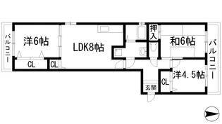 フォーラム池田渋谷【1階】の間取り