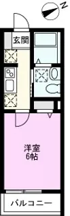 1Kの間取り画像
