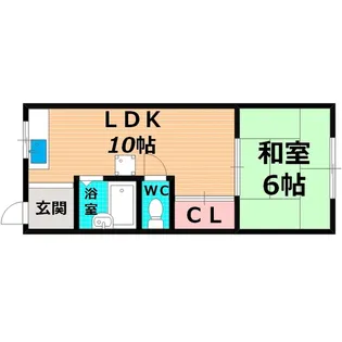 デイグラン今福【1階】の間取り