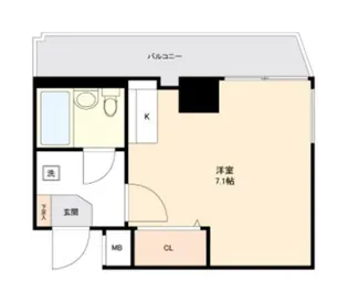 エヴェナール東中野【5階】の間取り