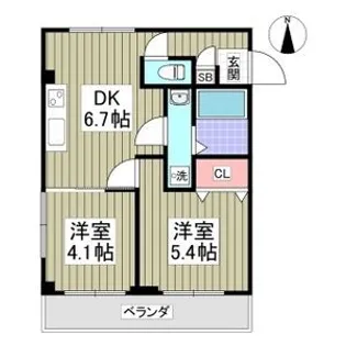 グレースハイツ【3階】の間取り