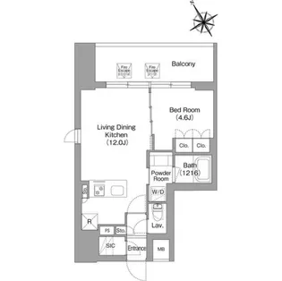 東京都台東区蔵前4【マンション】の間取り