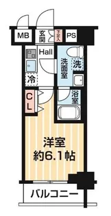 MAXIV BANDOBASHI TWIN EAST【5階】の間取り