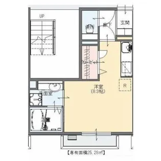 マリベールLibera【1階】の間取り