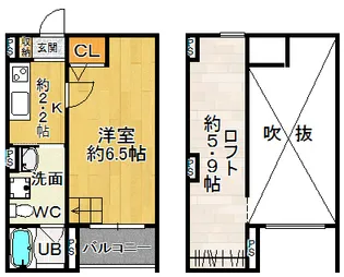 Mi Casita 尼崎【2階】の間取り