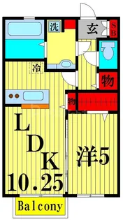 東京都足立区一ツ家3【アパート】の間取り