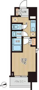 東京都大田区西蒲田7【マンション】の間取り