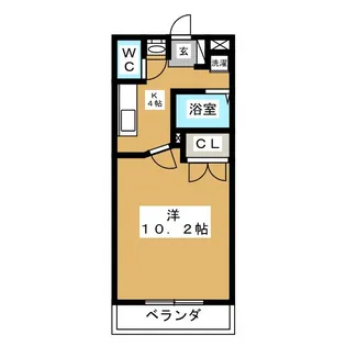 プチシャトー楽田【3階】の間取り