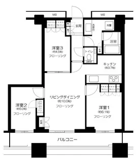 アトラスタワー西新宿【11階】の間取り