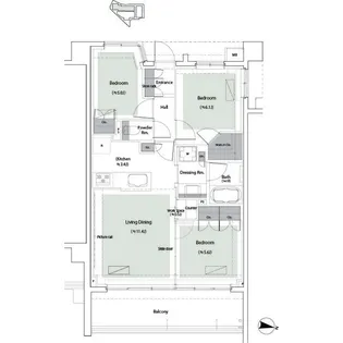 神奈川県川崎市宮前区宮前平3【マンション】の間取り