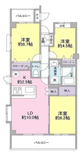根岸旭台フーガ【1階】の間取り
