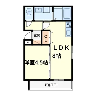 THE RESIDENCE KYOTO HIGASHINO【2階】の間取り