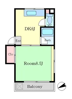 康成ビル【2階】の間取り