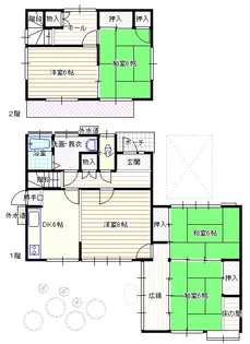 山口県宇部市五十目山町【一戸建】の間取り