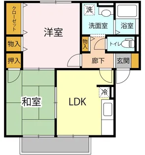 あかしや A【1階】の間取り