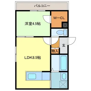 ASTAGE末広【2階】の間取り