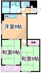 東京都渋谷区笹塚2【マンション】の間取り