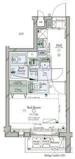 コンシェリア駒沢 THE RESIDENCE【4階】の間取り