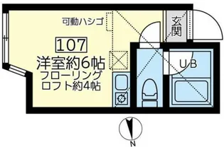 ユナイト保土ヶ谷サンターナデリベロ【1階】の間取り