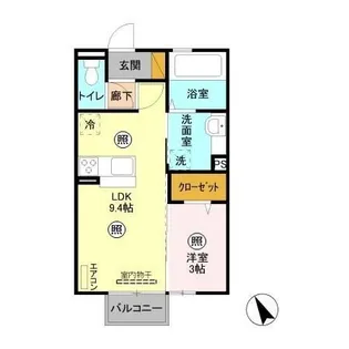 サンテ・キャトル【2階】の間取り