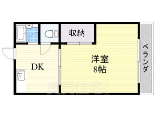 グリーンヴィラ千里【3階】の間取り