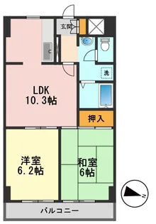 スカイフォーラム小岩【9階】の間取り