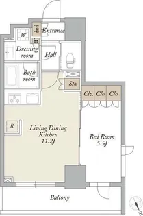 プライマル浅草言問通【9階】の間取り