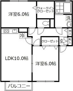 カサベルテ【1階】の間取り