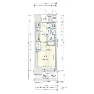 アドバンス北大阪ロワン【5階】の間取り