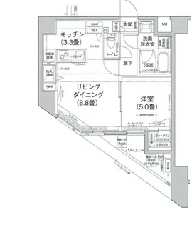 アイルグランデ押上イースト【7階】の間取り