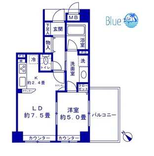 セルアージュ新横浜【4階】の間取り