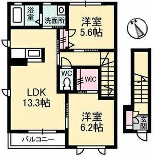 コンフォーザ【2階】の間取り
