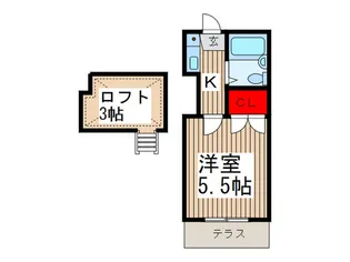 ソシオ蕨【1階】の間取り