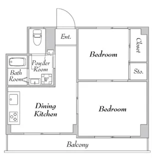 鶯谷富士パーム【6階】の間取り