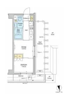 RESIDENCE KOENJI【5階】の間取り