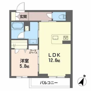 セルディーナ【1階】の間取り