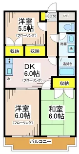 ドミールシャルマン【1階】の間取り