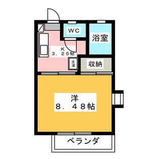 ベルメゾン南俣【1階】の間取り
