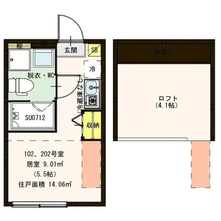 アジュール小岩【2階】の間取り