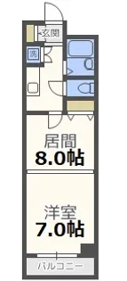 ベルシティ本郷【3階】の間取り